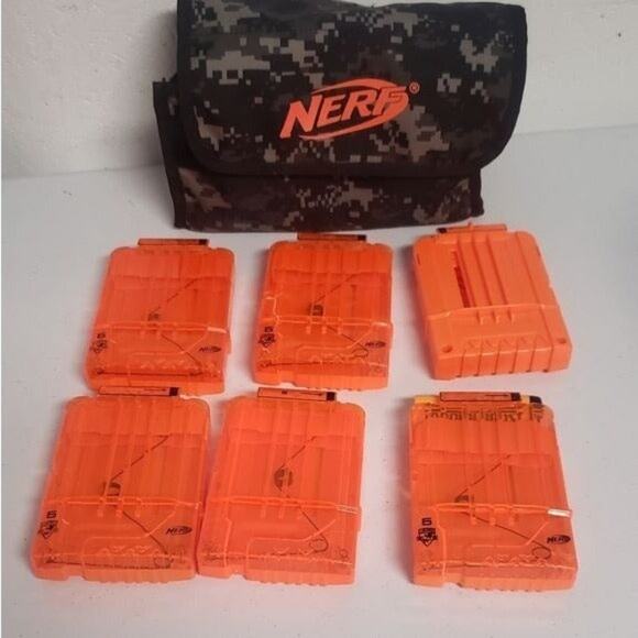 Nerf Other - Nerf ammo belt bag nerf n strike camo bag with clips